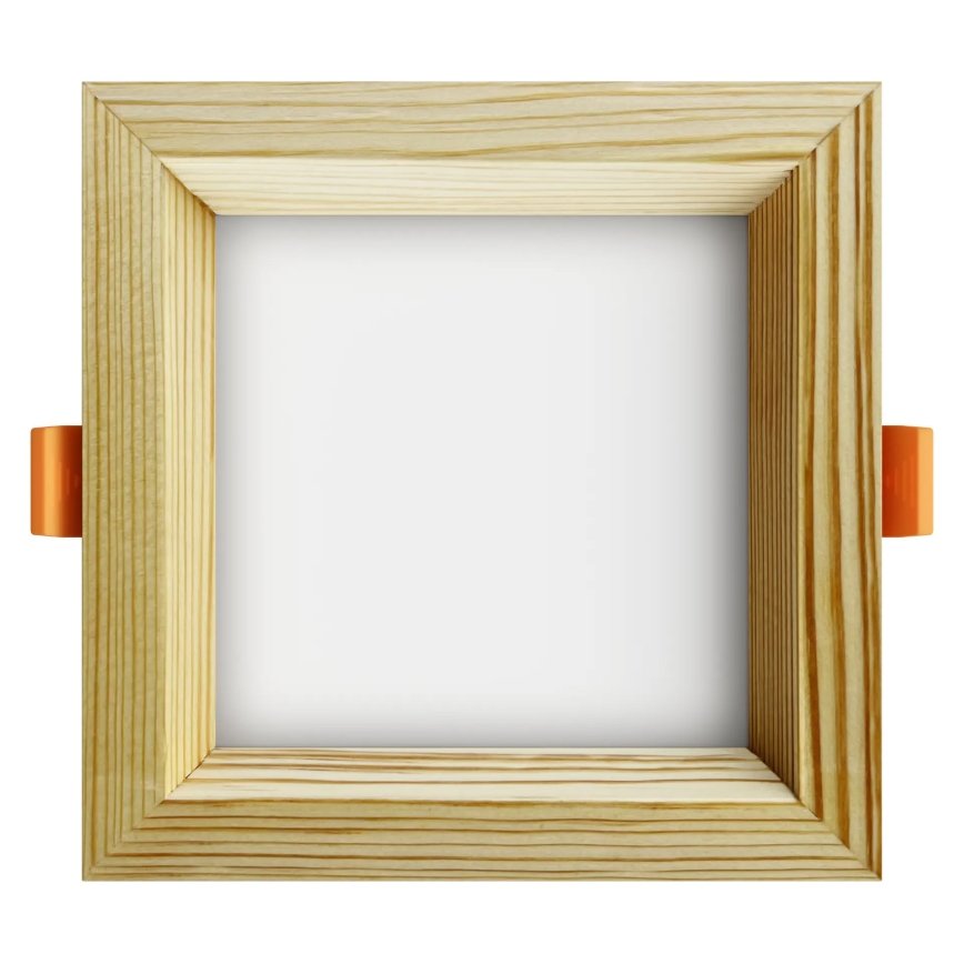 APLED - LED Ugradbena lampa SQUARE WOODLINE LED/6W/230V 4000K 12x12 cm bor masivno drvo