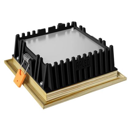 APLED - LED Ugradbena lampa SQUARE WOODLINE LED/6W/230V 4000K 12x12 cm bor masivno drvo