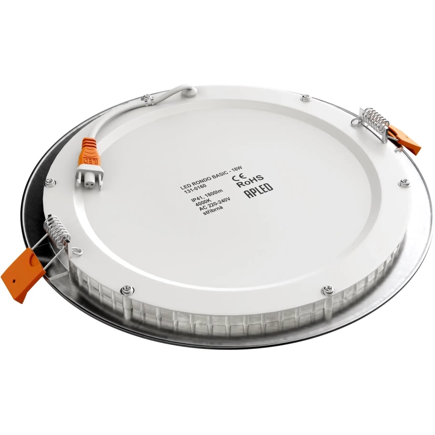 APLED - LED Ugradbeno svetlo za kupatilo RONDO LED/18W/230V IP40 pr. 22,5 cm mat krom