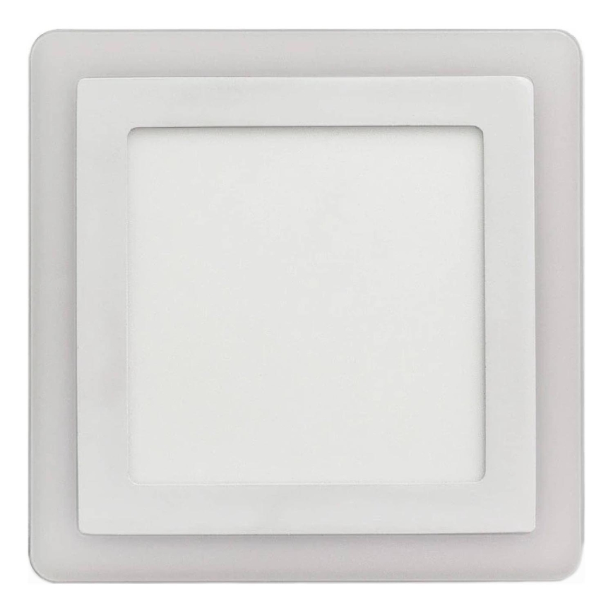 APLED - LED Ugradbeno svetlo za kupatilo SQUARE DUO LED/4W + LED/12W/230V IP41 3000/4000K 19,5x19,5 cm bela