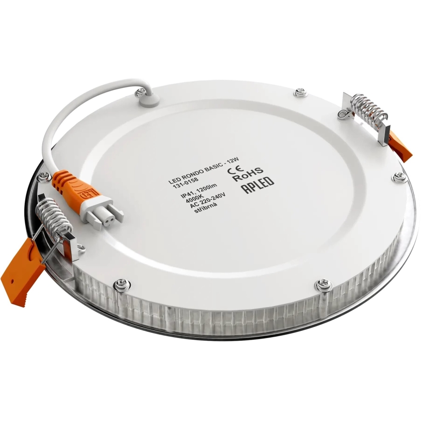 APLED - LED Ugradbena lampa za kupatilo RONDO LED/12W/230V IP40 pr. 17 cm mat krom