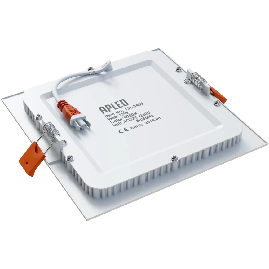 APLED - LED Ugradbena lampa za kupatilo SQUARE LED/12W/230V IP40 17x17 cm bela