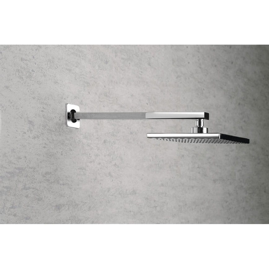 Aqualine - Četvrtasto tuš-rameno 40,4 cm sjajni hrom