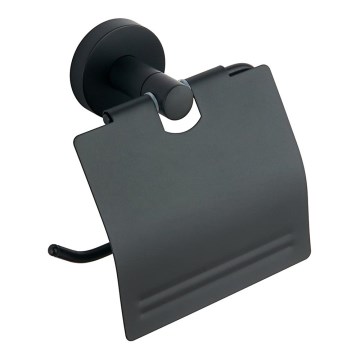 Aqualine - Držač toaletnog papira sa poklopcem SAMBA crni