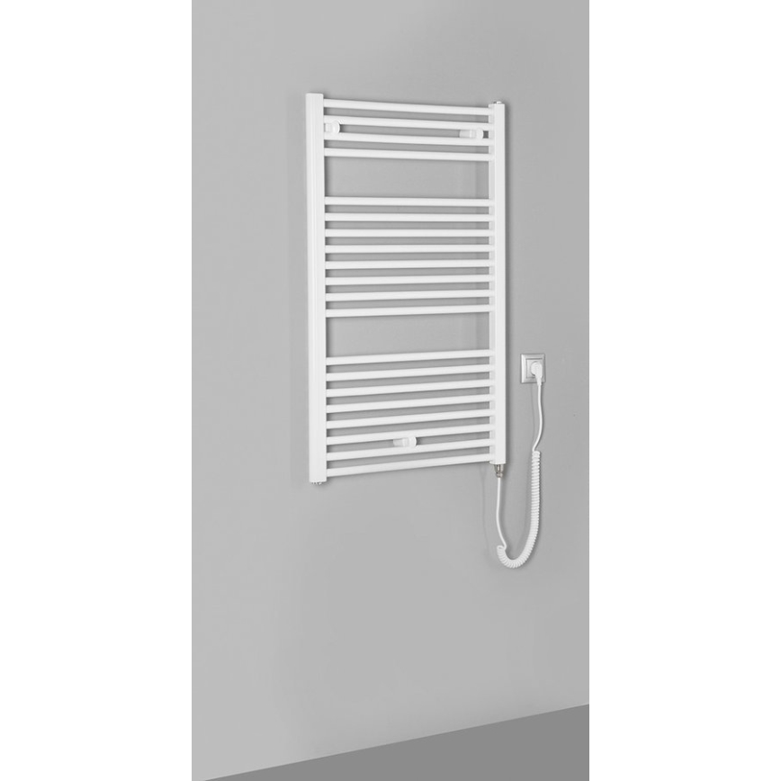 Aqualine - električni za kupatilo radijator DIRECT-E 400W/230V 96 cm bela ravne