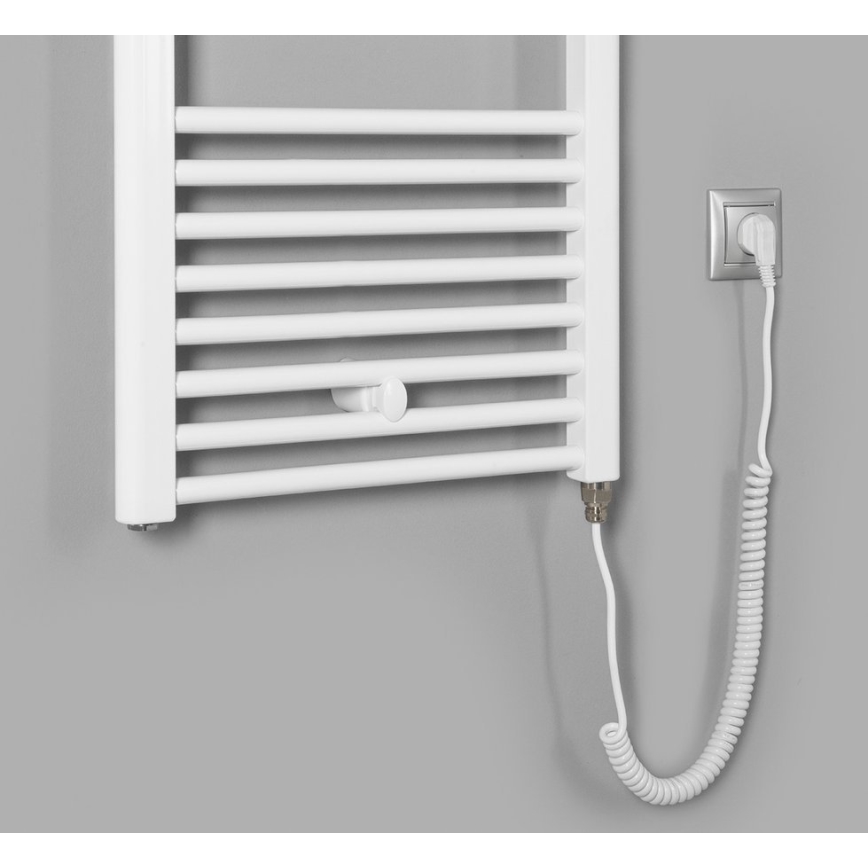 Aqualine - električni za kupatilo radijator DIRECT-E 400W/230V 96 cm bela ravne