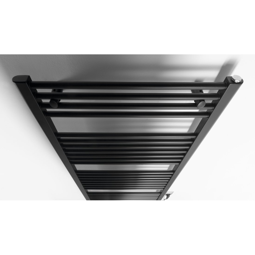 Aqualine - električni za kupatilo radijator DIRECT-E 600W/230V 132 cm matirana crno ravne