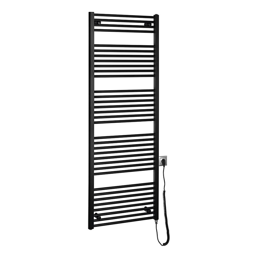 Aqualine - električni za kupatilo radijator DIRECT-E 800W/230V 168 cm matirana crno pravi