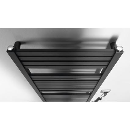 Aqualine - električni za kupatilo radijator TONDI-E 300W/230V 97 cm matirana crno uglast
