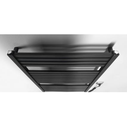 Aqualine - električni za kupatilo radijator TONDI-E 400W/230V 97 cm matirana crno pravi
