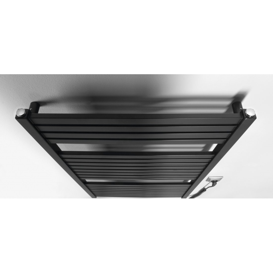 Aqualine - električni za kupatilo radijator TONDI-E 400W/230V 97 cm matirana crno pravi