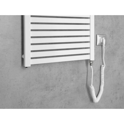 Aqualine - električni za kupatilo radijator TONDI-E 500W/230V 133 cm bela uglast