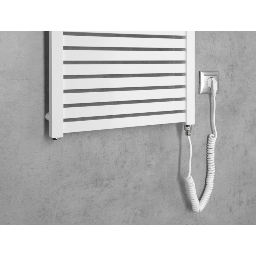 Aqualine - električni za kupatilo radijator TONDI-E 500W/230V 133 cm bela uglast