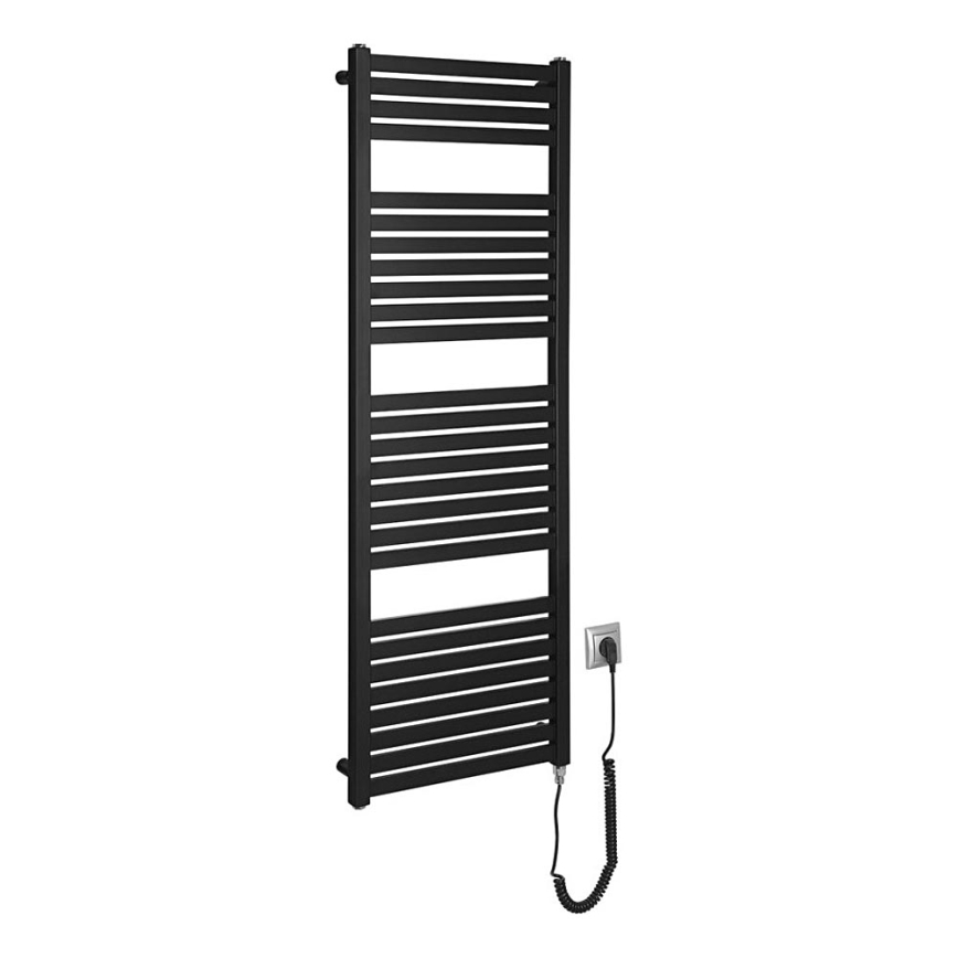 Aqualine - električni za kupatilo radijator TONDI-E 500W/230V 133 cm matirana crno pravi