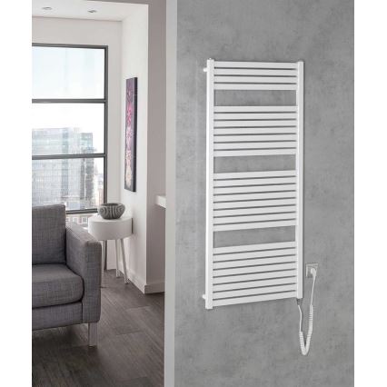 Aqualine - električni za kupatilo radijator TONDI-E 600W/230V 133 cm bela pravi