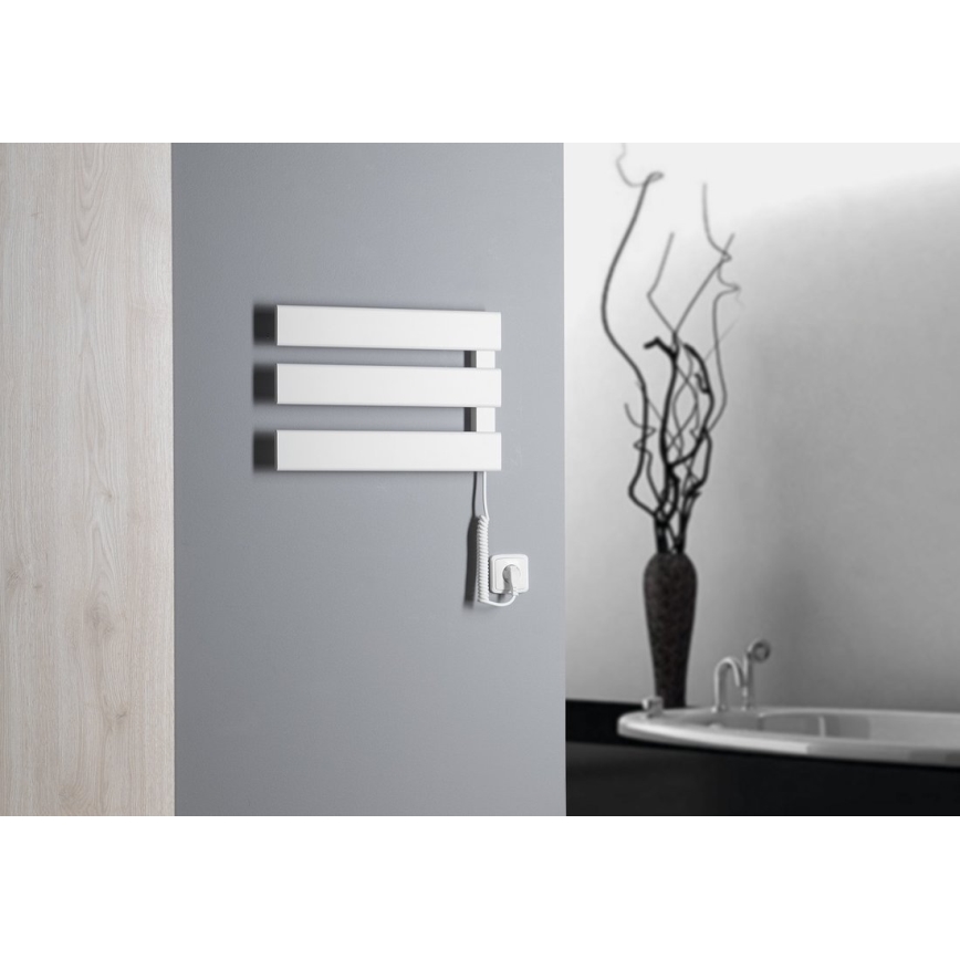 Aqualine - Električno sušilo za peškire ELVIS 50W/230V 34,2 cm bela desna