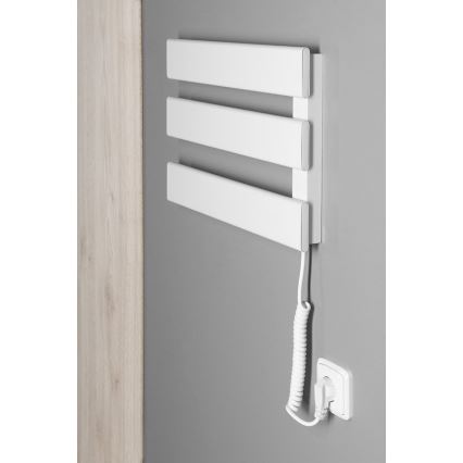 Aqualine - Električno sušilo za peškire ELVIS 50W/230V 34,2 cm bela desna