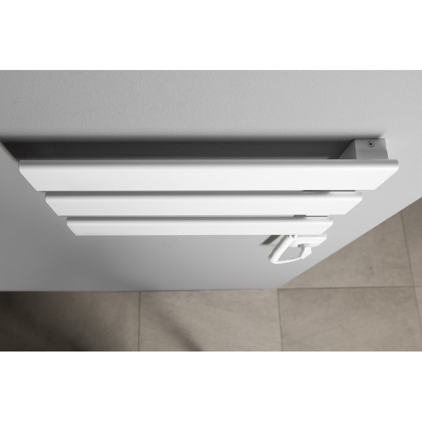 Aqualine - Električno sušilo za peškire ELVIS 50W/230V 34,2 cm bela desna
