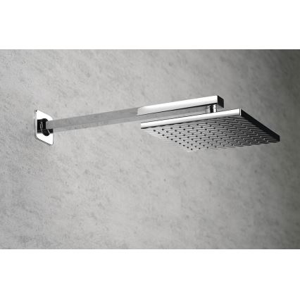Aqualine - Nosač za tuš ružu uglasto 40,4 cm sjajni krom