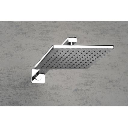 Aqualine - Nosač za tuš ružu uglasto 40,4 cm sjajni krom