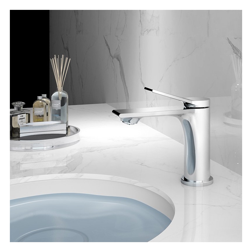 Aqualine - Slavina za lavabo BOLERO sjajni krom