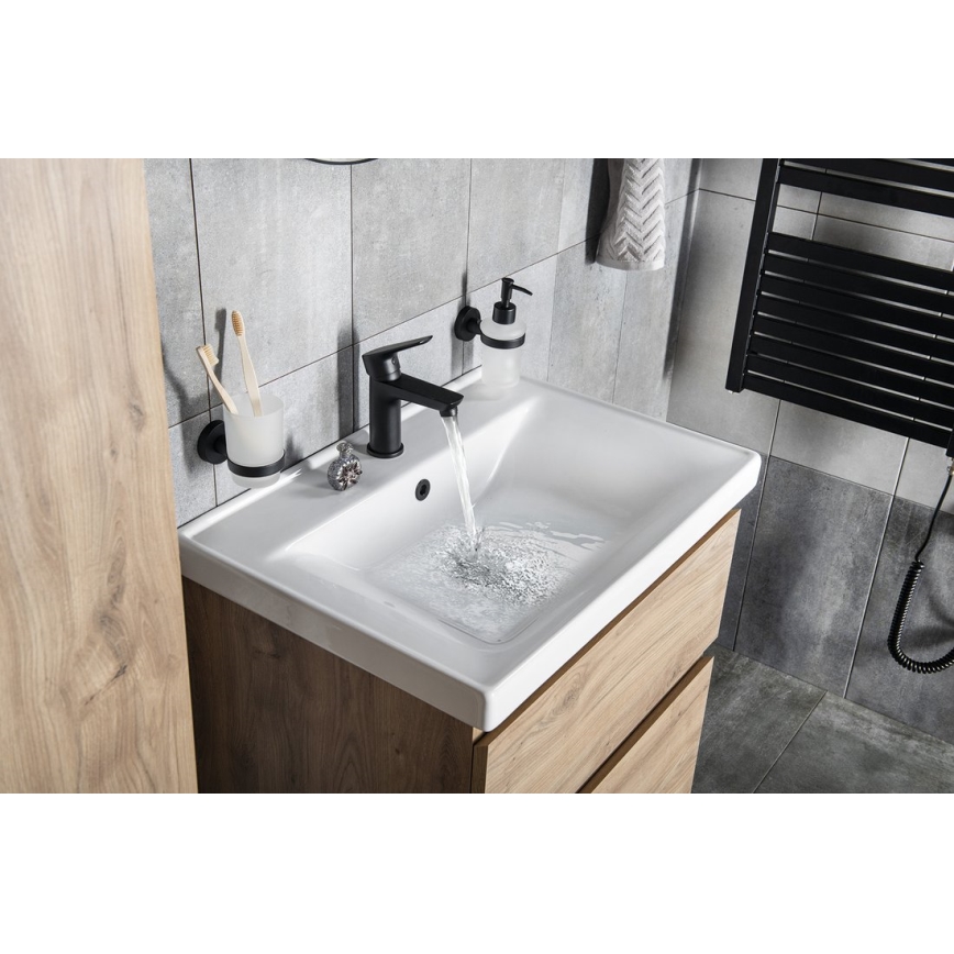Aqualine - Slavina za lavabo LOTTA matirana crno