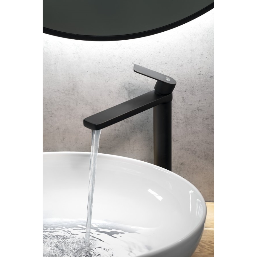 Aqualine - Slavina za umivaonik DAPHNE 29 cm, mat crna