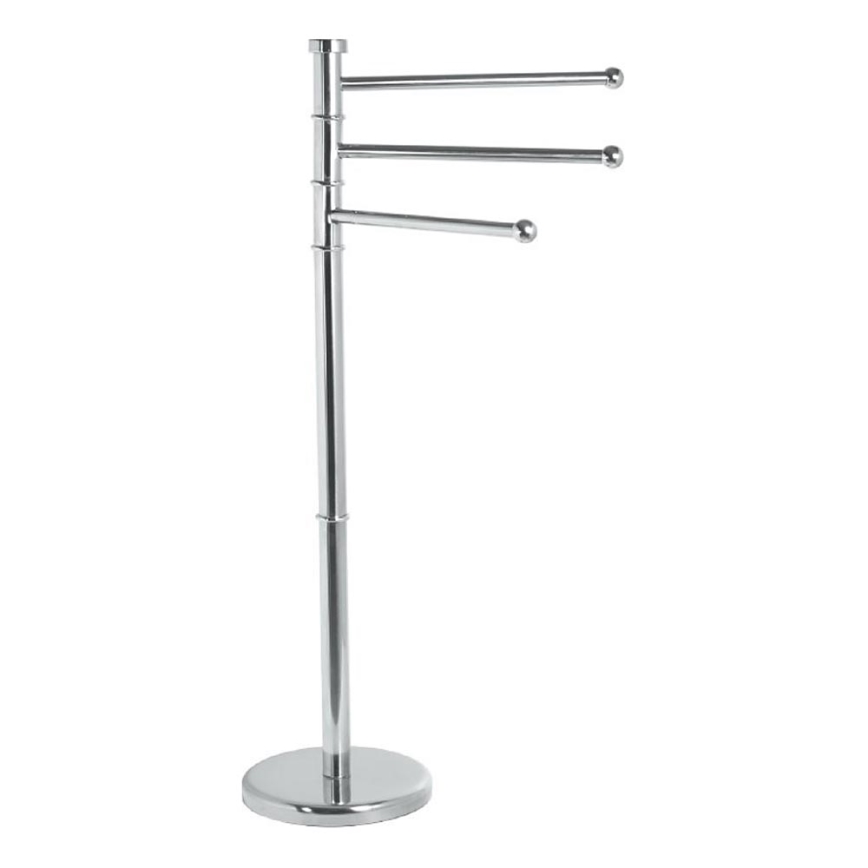 Aqualine - Stalak sa držačem peškira SAMBA 85,5 cm nerđajući čelik/sjajni krom