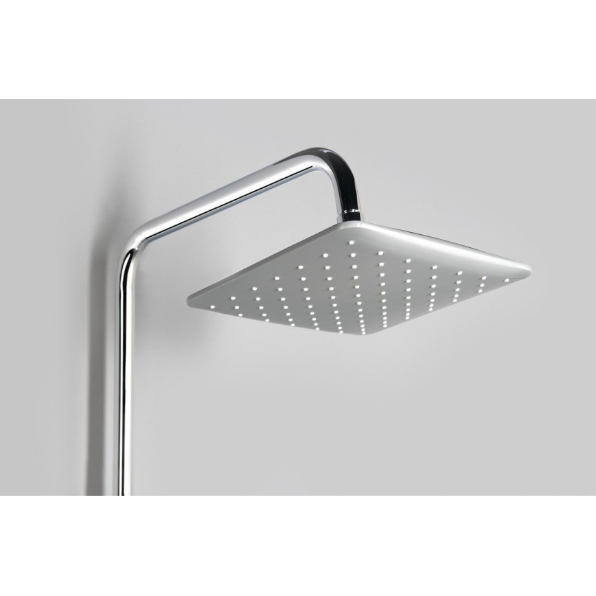 Aqualine - Tuš komplet sa baterijom FACTOR u sjajnom hromiranom izdanju