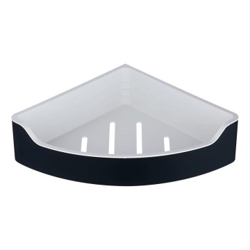 Aqualine - Ugaona polica za tuš SAMBA 21,8x30 cm crna