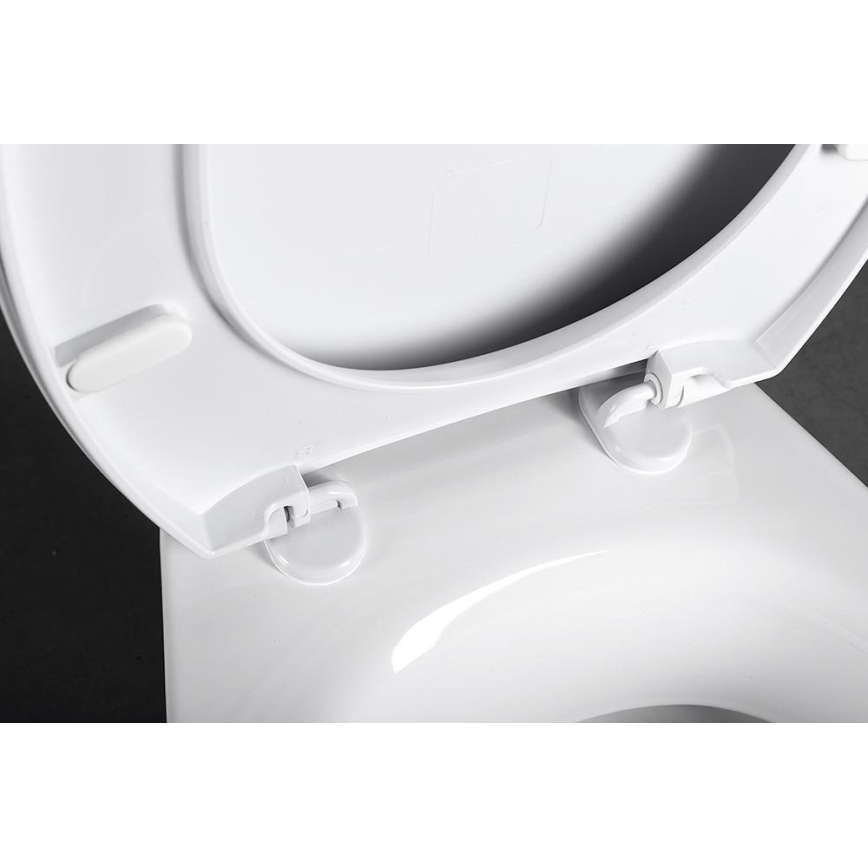 Aqualine - WC daska FIXET bela
