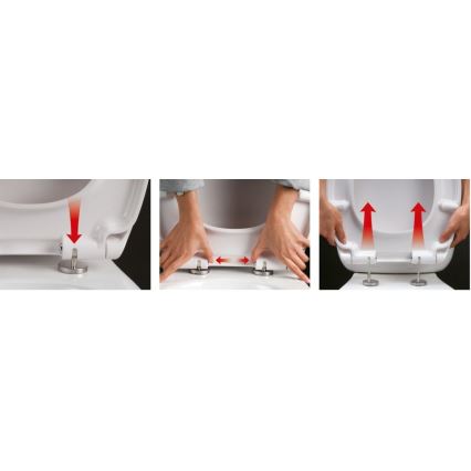 Aqualine - WC daska SOFIA SoftClose bela