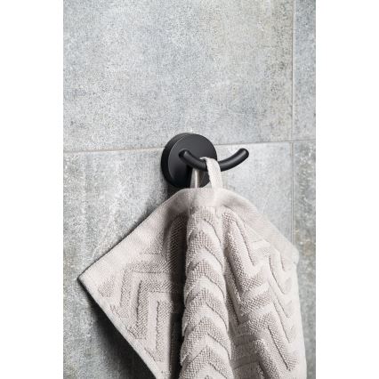 Aqualine - Zidni držač peškira SAMBA crni