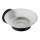 Aqualine - Zidni držač sapuna SAMBA, mlečno staklo/mat crna