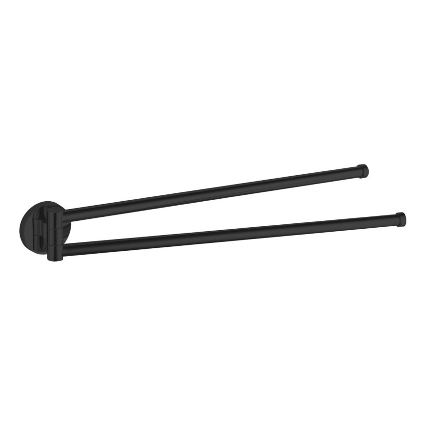 Aqualine - Zidni držač za peškire okretni SAMBA 47 cm crno