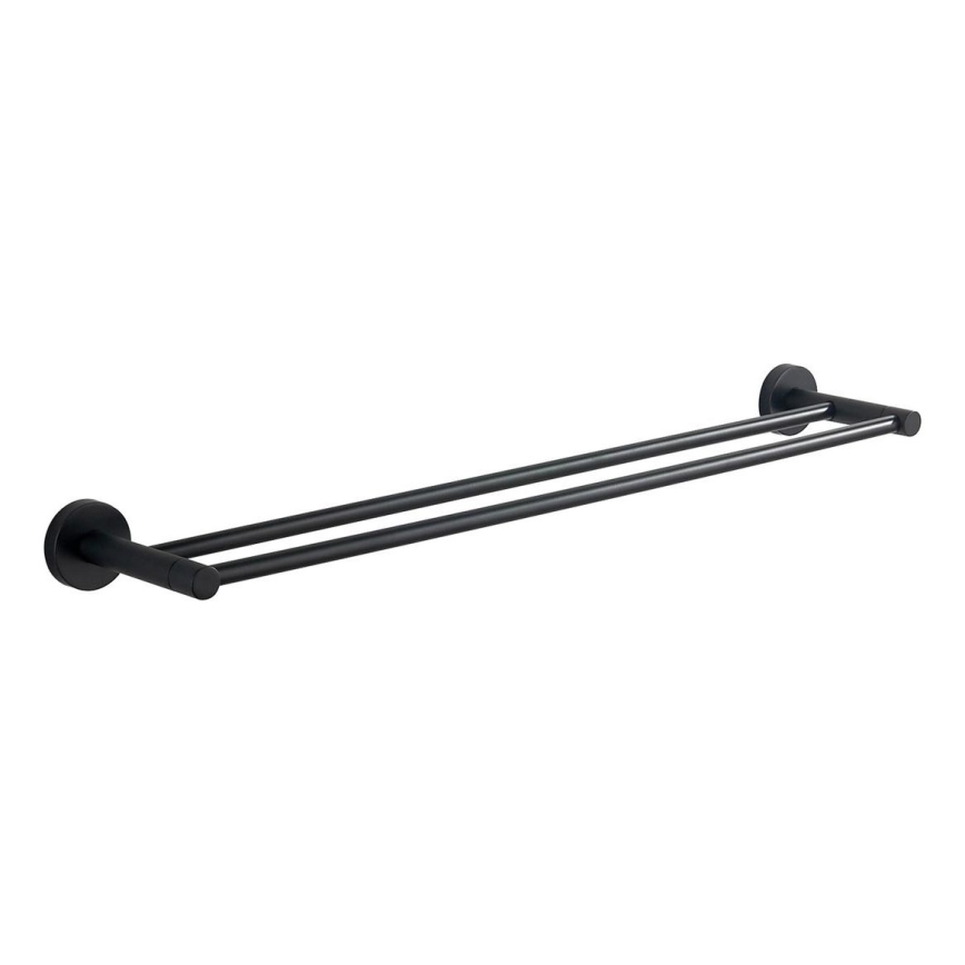 Aqualine - Zidni držač za peškire SAMBA 12x64,5 cm crno