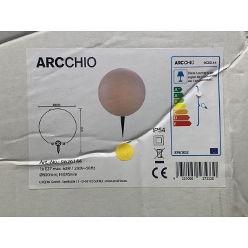 Arcchio - Spoljašnja lampa SENADIN 1xE27/60W/230V 60 cm IP54