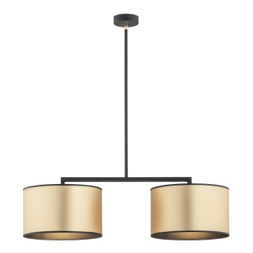 Argon 0898 - Viseći luster KARIN 2xE27/15W/230V mesing/crni