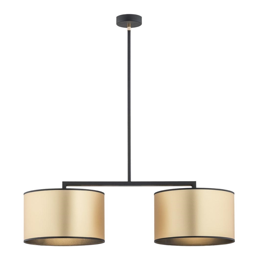 Argon 0898 - Viseći luster KARIN 2xE27/15W/230V mesing/crni