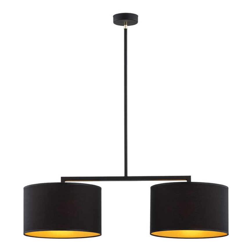 Argon 0899 - Viseći luster KARIN 2xE27/15W/230V crni