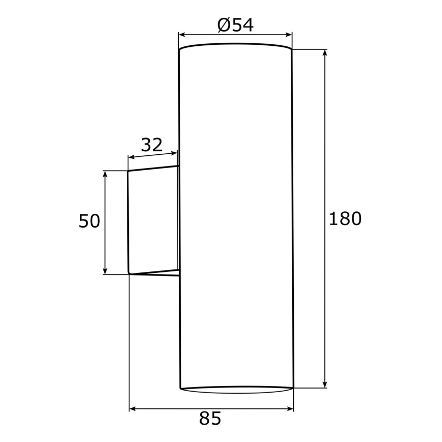 Argon 0912 - Zidna lampa MITOS 2xGU10/5W/230V krom