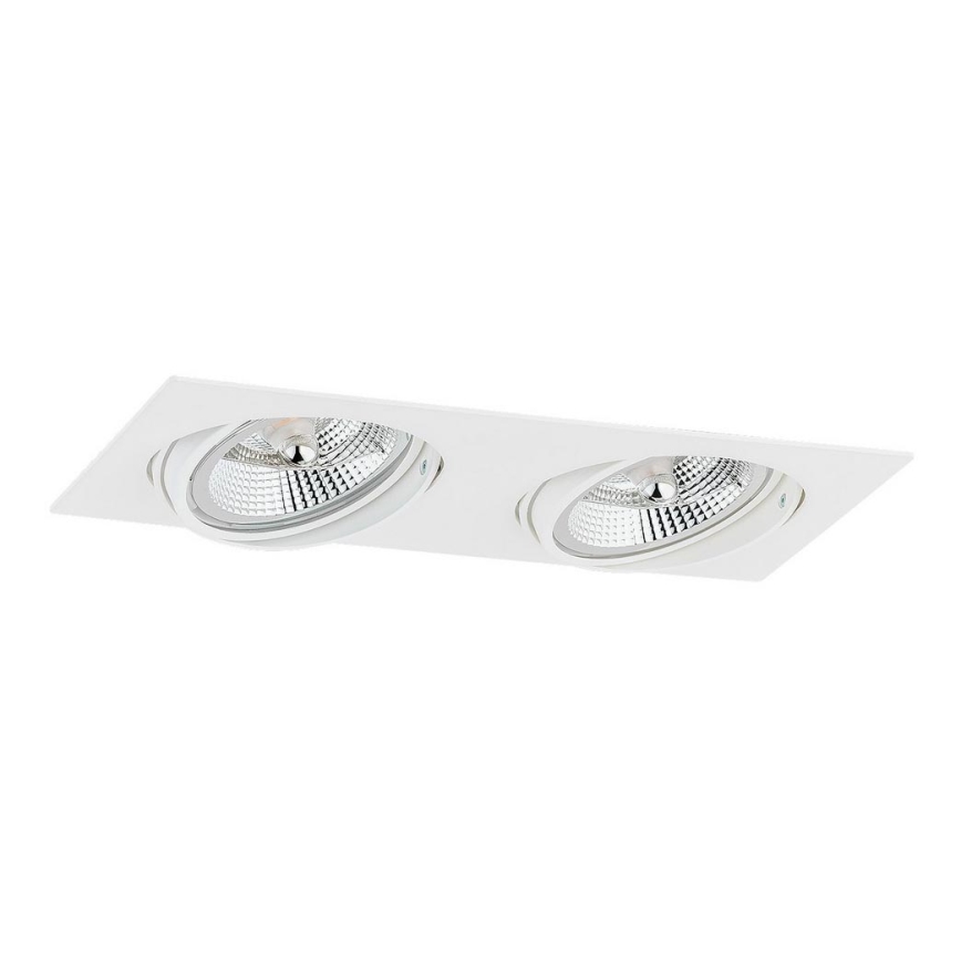 Argon 1046 - Ugradbena lampa OLIMP 2xGU10-AR111/12W/230V bela