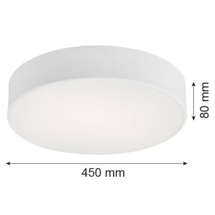 Argon 1188 - Plafonsko svetlo DARLING 3xE27/15W/230V, prečnik 45 cm, belo