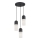 Argon 1467 - Luster na sajli BURGOS 3xE27/15W/230V crni