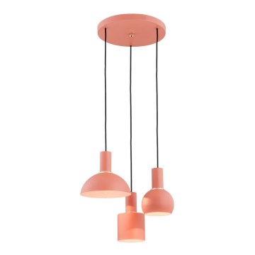 Argon 1469 - Luster na sajli SINES 3xE27/15W/230V narandžasta