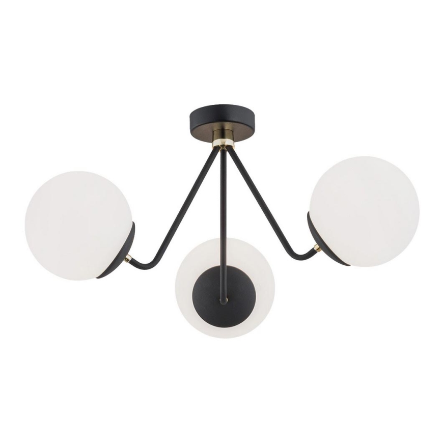 Argon 1478 - nadgradni luster TOMAR 3xE27/15W/230V crni