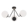 Argon 1478 - nadgradni luster TOMAR 3xE27/15W/230V crni