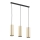 Argon 1486 - Luster na sajli LINEA 3xE27/15W/230V mesing/crni