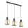 Argon 1490 - Luster na sajli HERMAN 3xE27/15W/230V mesing/crni
