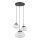 Argon 1492 - Luster na sajli TRINI 3xE27/15W/230V crni